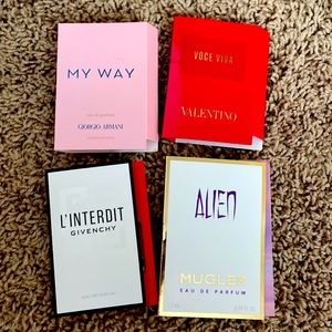Set of Four Sample Spray Perfumes